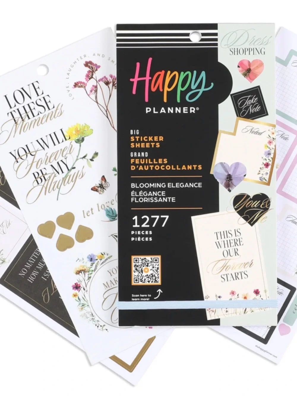 NWT-Happy Planner Blooming Elegance VALUE PACK STICKERS - BIG